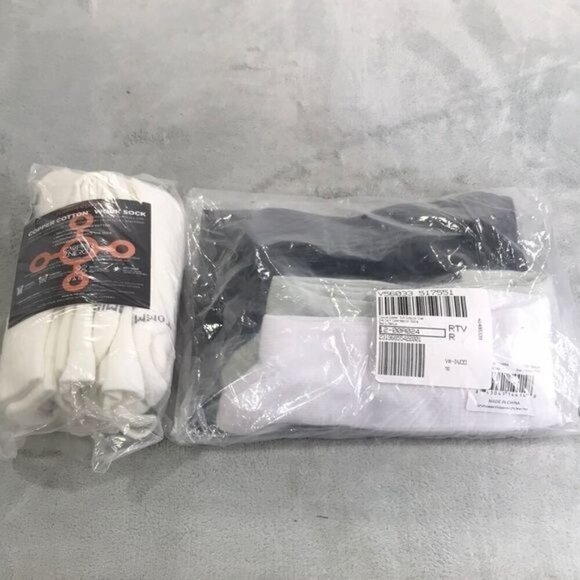 Tommie Copper 3 Pack White Crew Sock & 4 pack of Over The Calf Socks Size M New - Picture 1 of 9